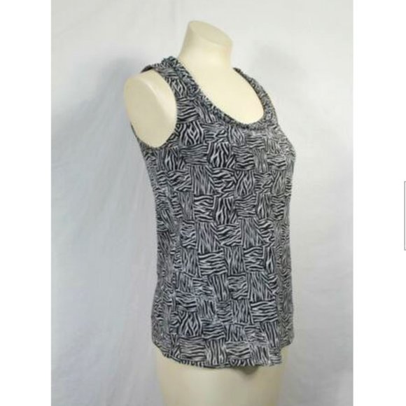 Dana Buchman Tops - Dana Buchman Black + White Sleeveless Top 4